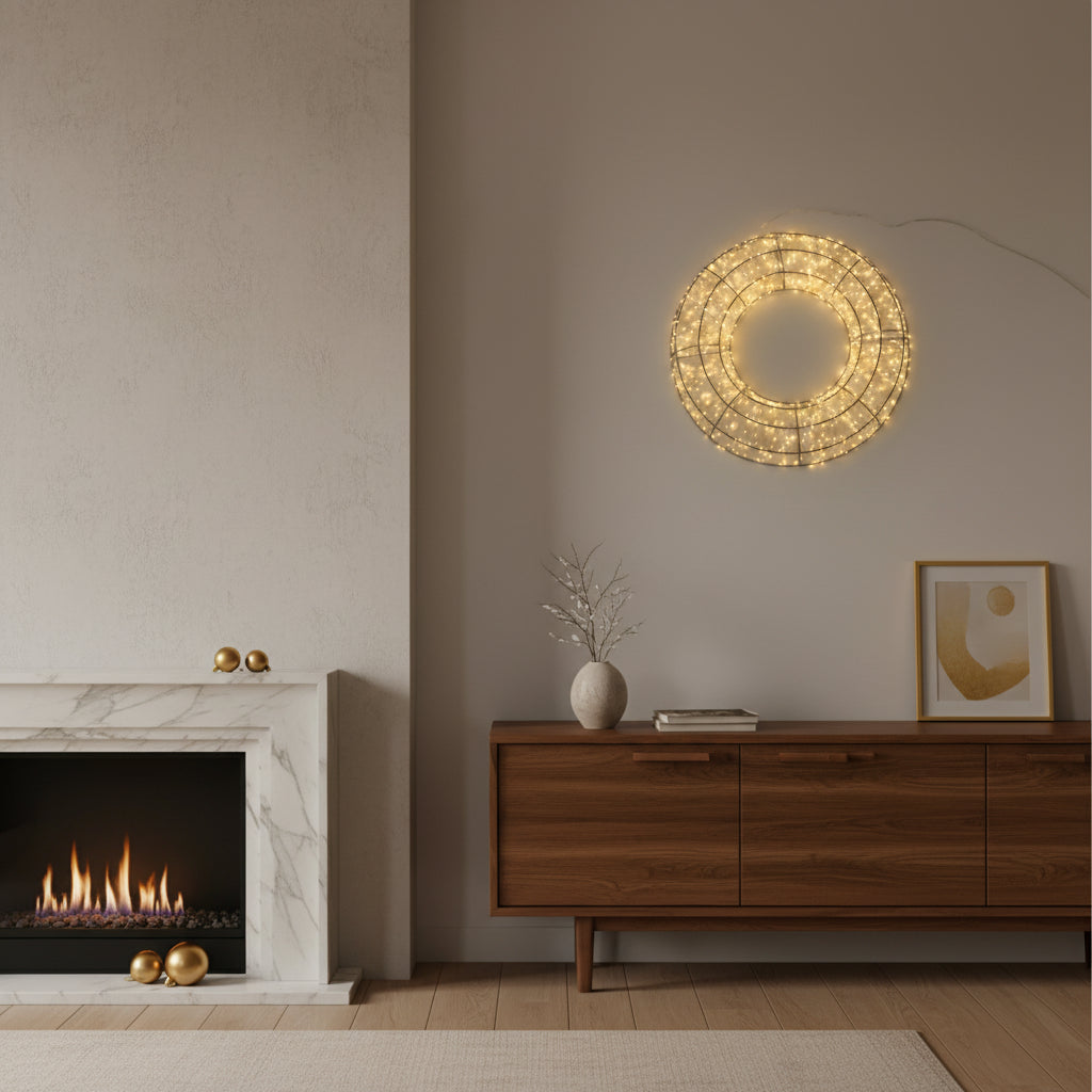 LED KRANZ WARM WEIß